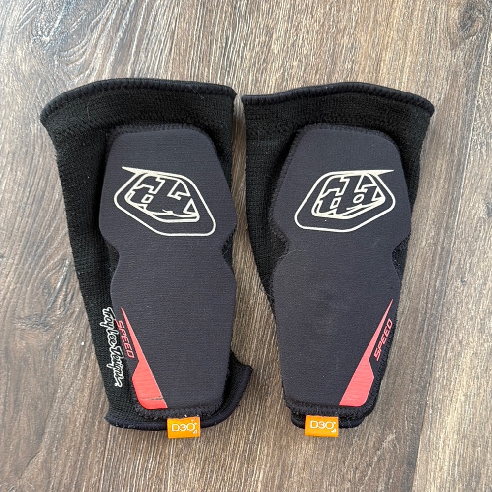 Troy Lee Designs Black and Red Elbow Pads